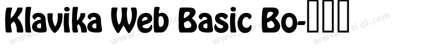 Klavika Web Basic Bo字体转换